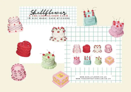 Cakes Washi Flake Stickers 