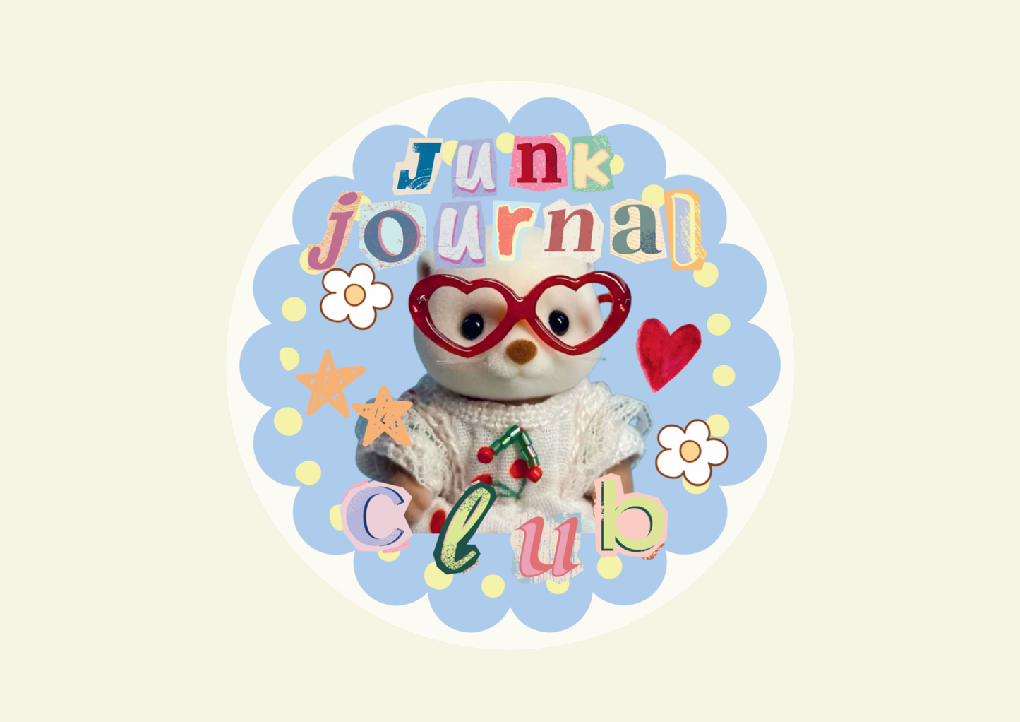 Junk Journal Club Vinyl Sticker