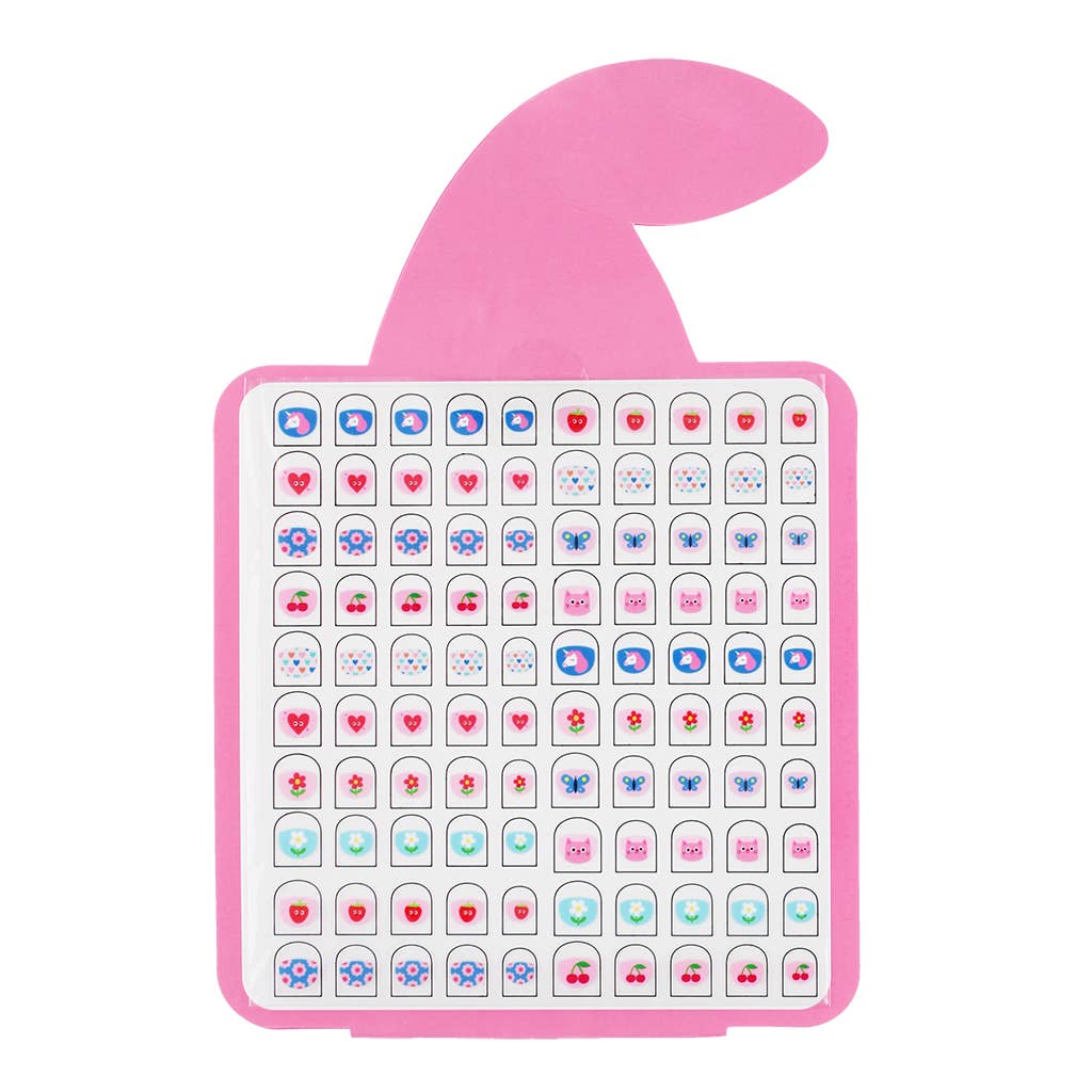 Children's nail stickers (pack of 100) - Cherry