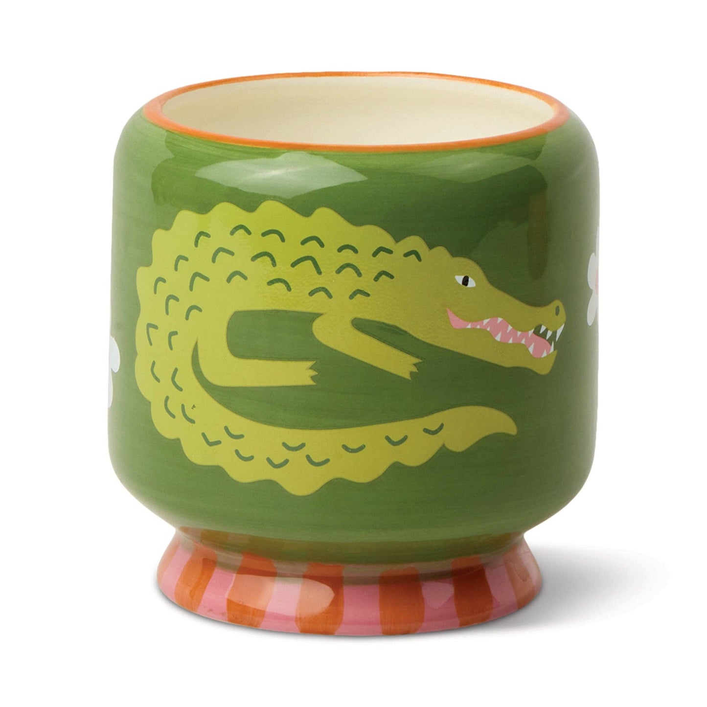 Paddywax A Dopo Crocodile Ceramic Candle - Prickly Pear