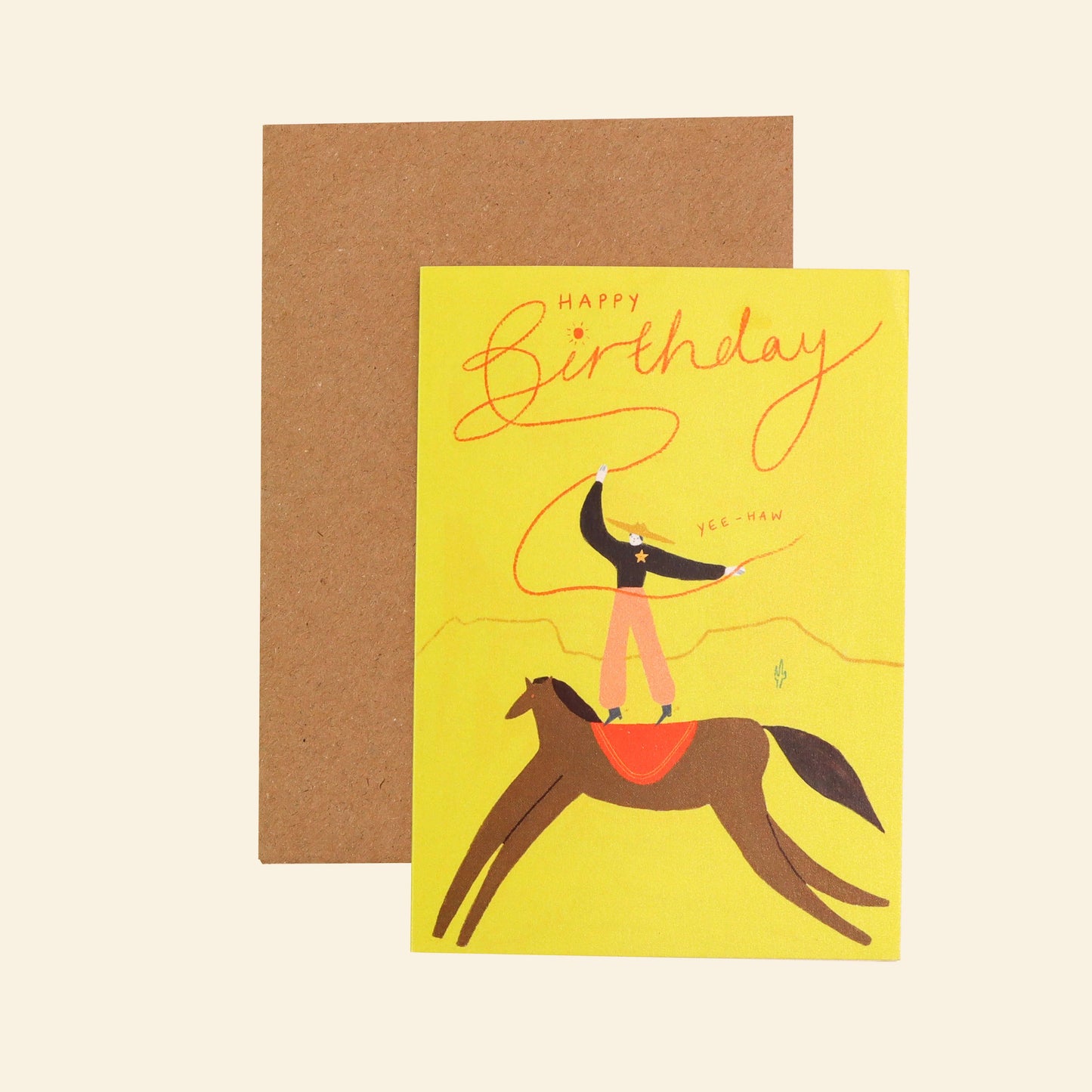 Yee-Haw Cowboy Birthday Card | Cowgirl | Happy Birthday
