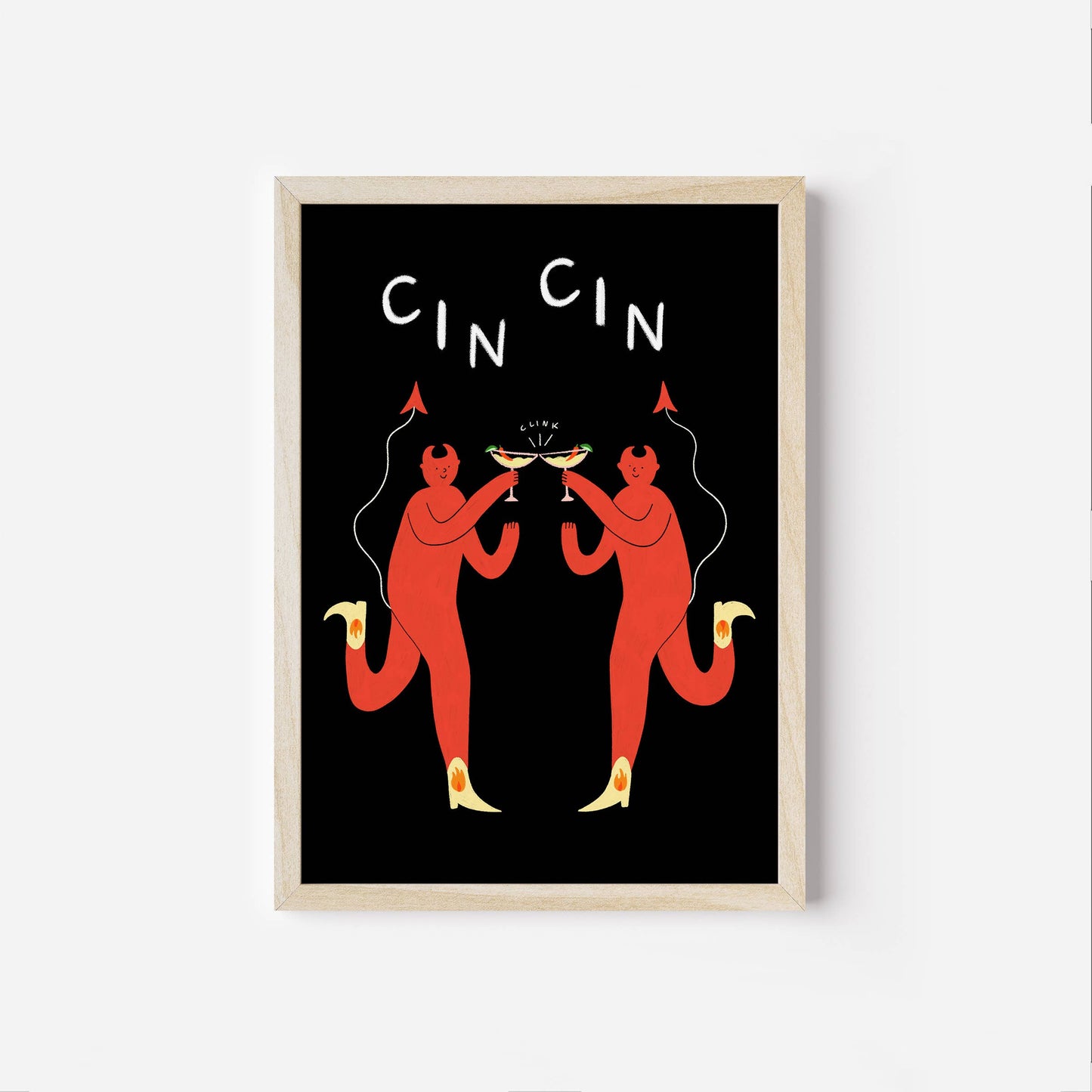 Devil Spicy Margherita Art Print | Cocktail Print | Cin Cin: A5