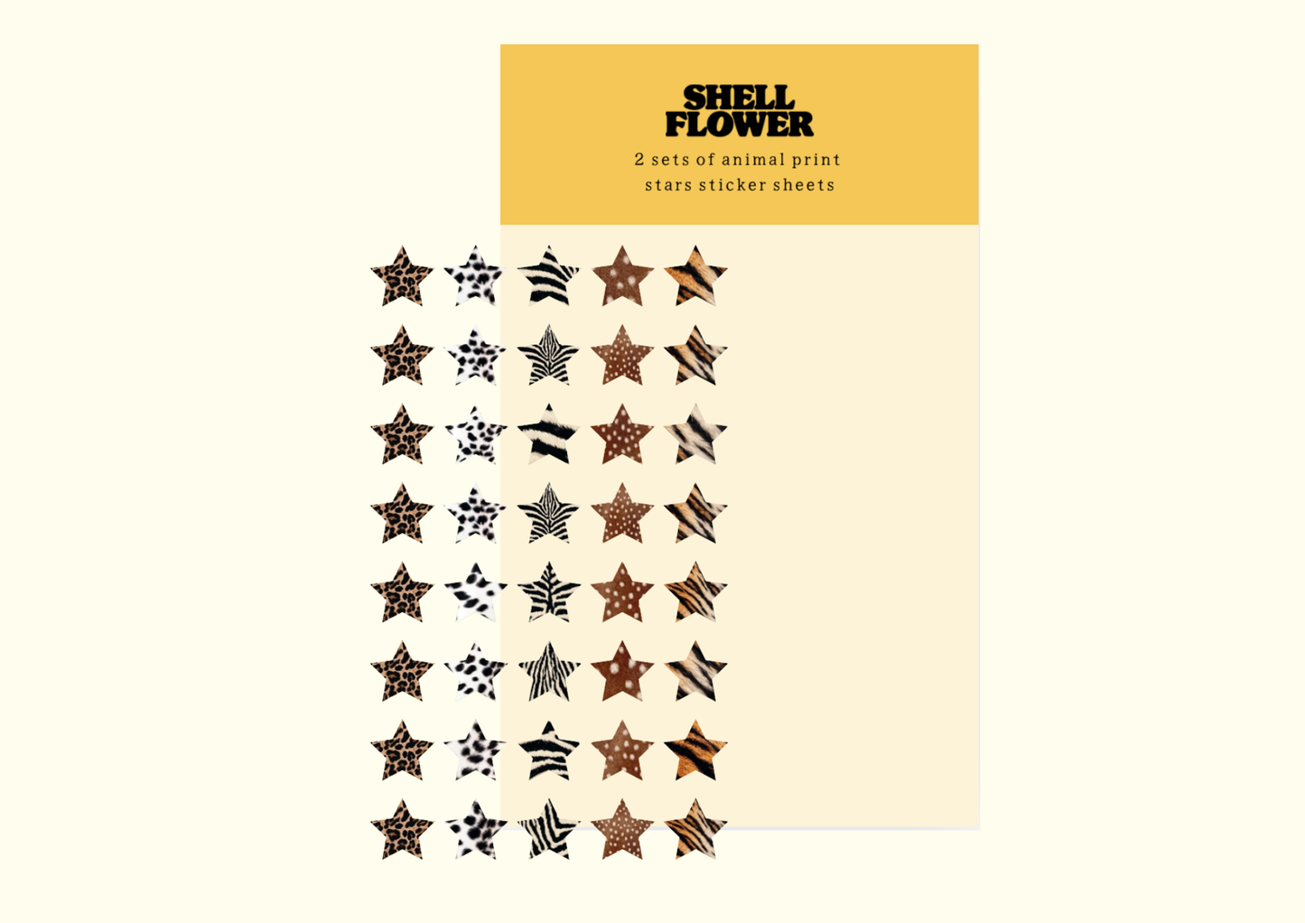 Animal Stars Sticker Sheets