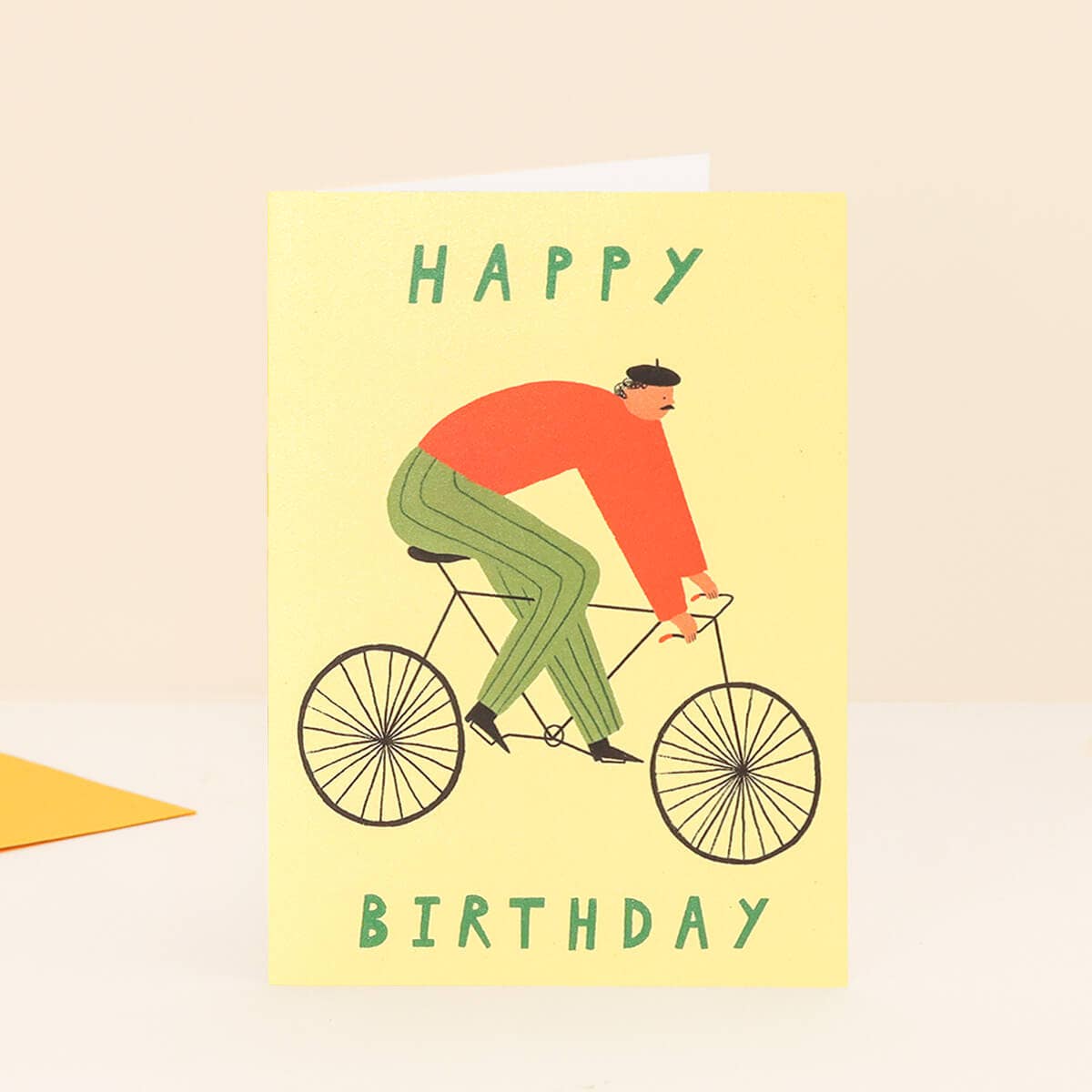 Cyclist Happy Birthday Card | Man's Birthday Card | Bicycle