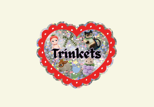 Trinkets Glitter Vinyl Sticker