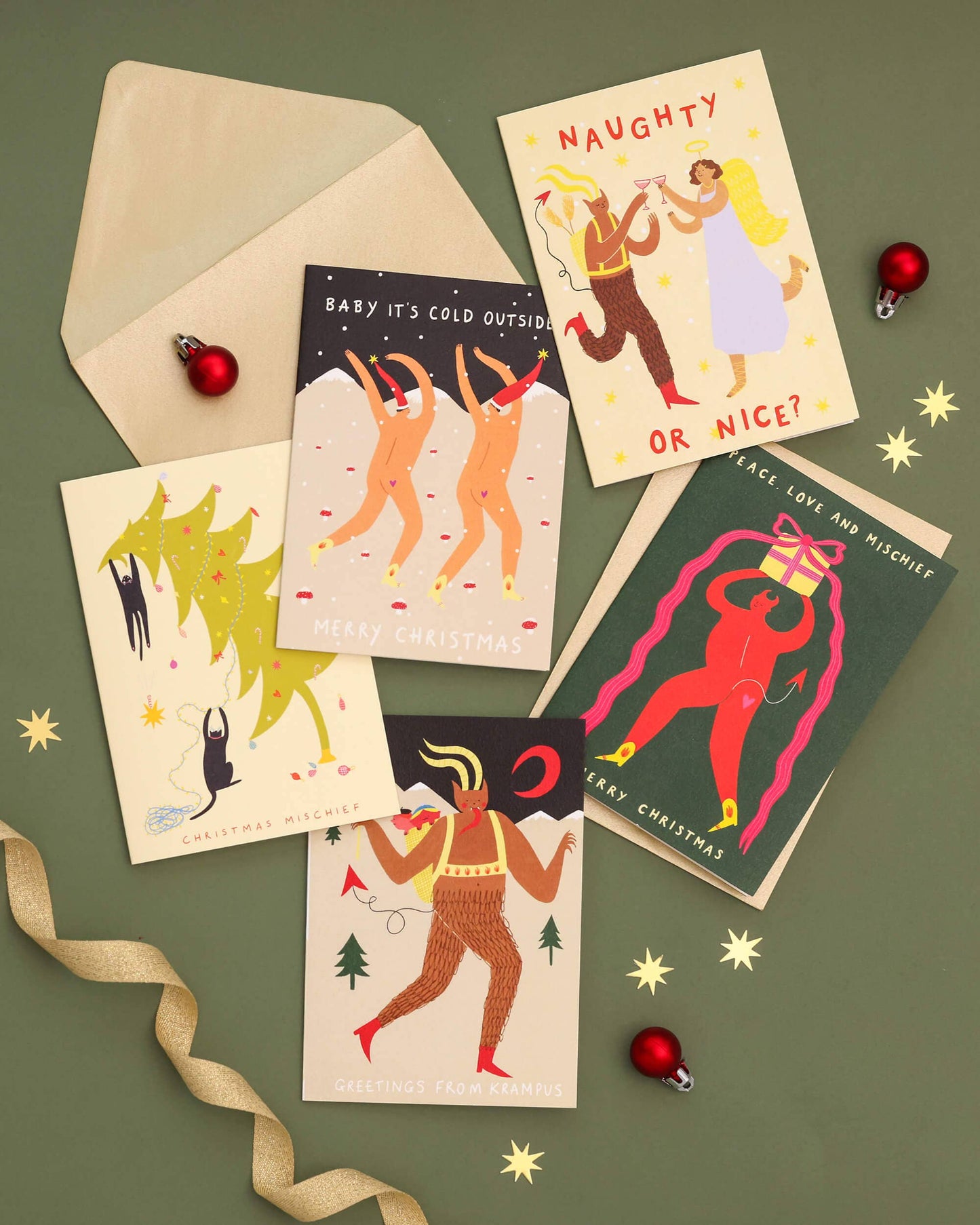 Baby It's Cold Outside Christmas Card | Cheeky Card | Funny