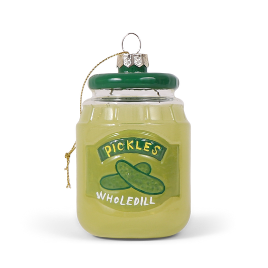 Pickles Jar Glass Decoration