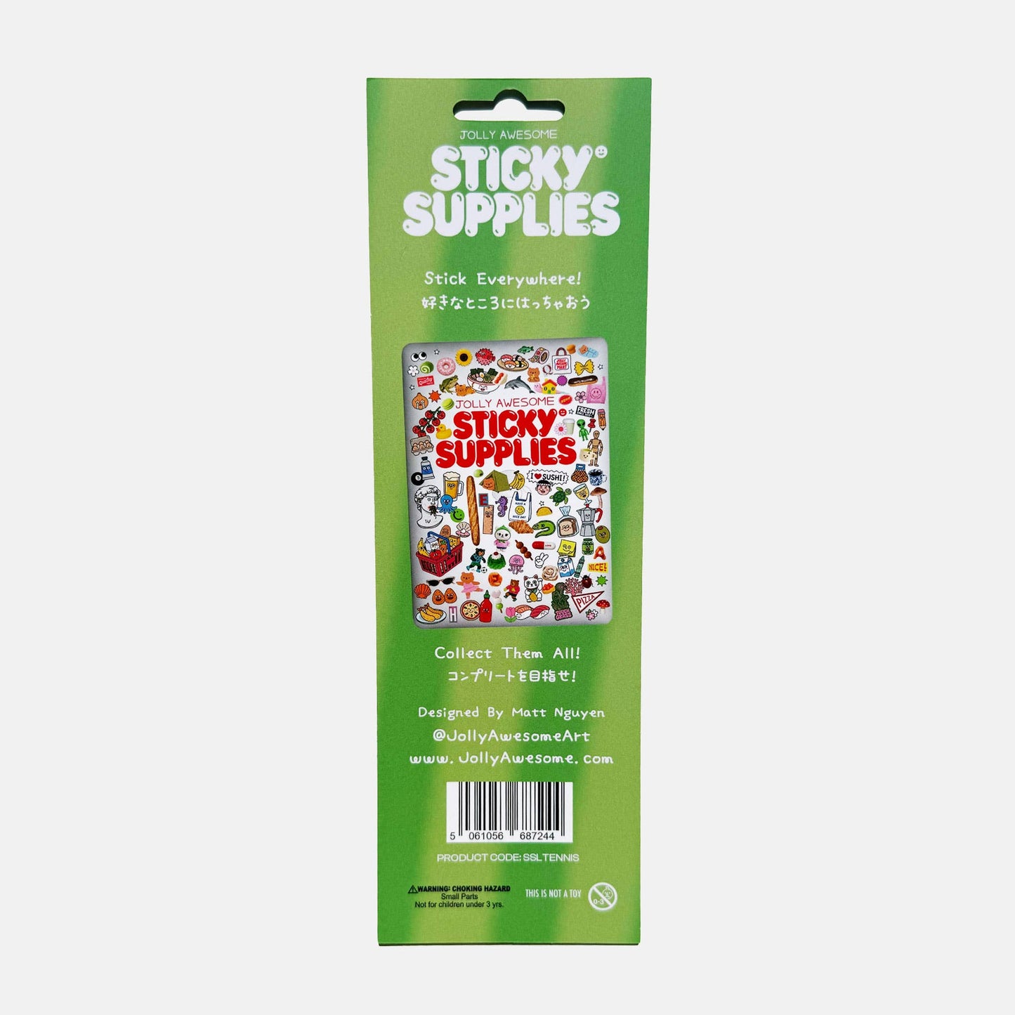 TENNIS CATS STICKER SHEET