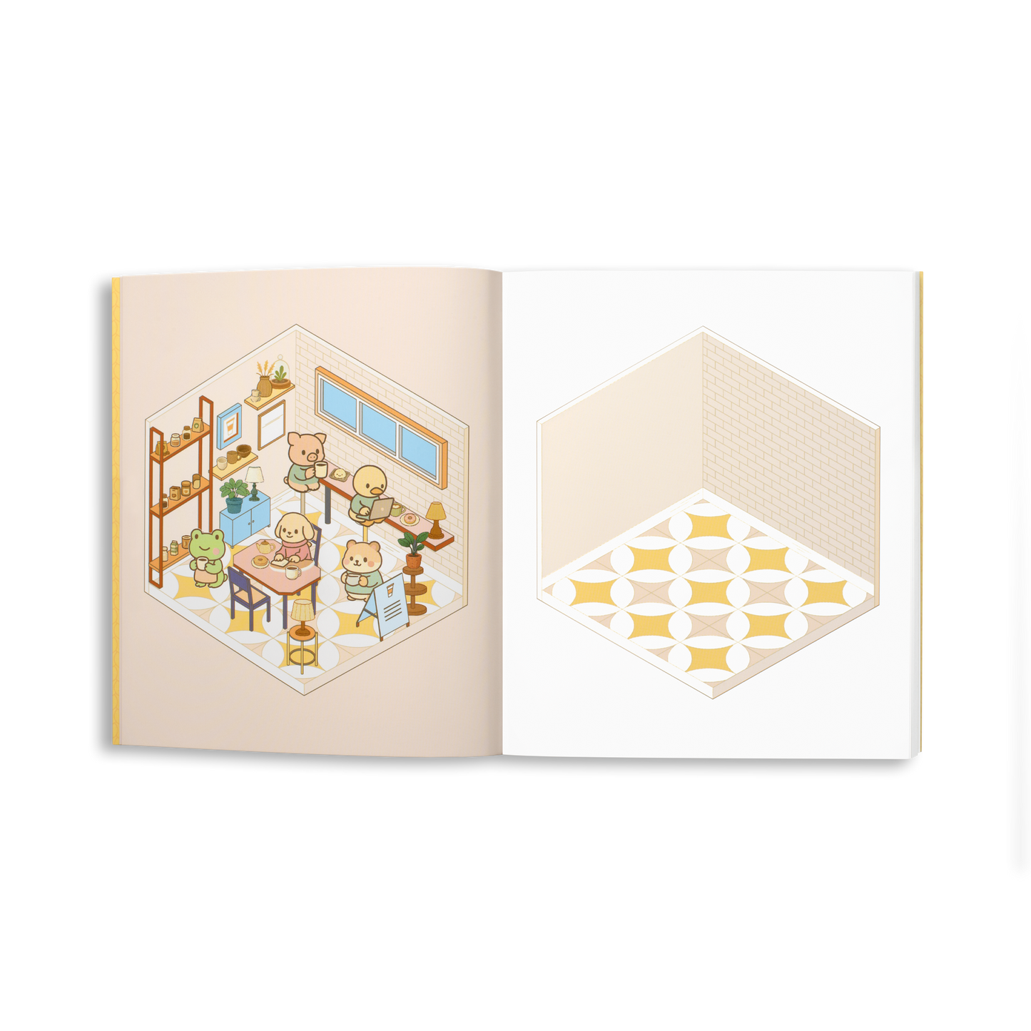 Cute 'n' Cozy Sticker Therapy: Coffee Shops (Cute 'n' Cozy Sticker Therapy Series)