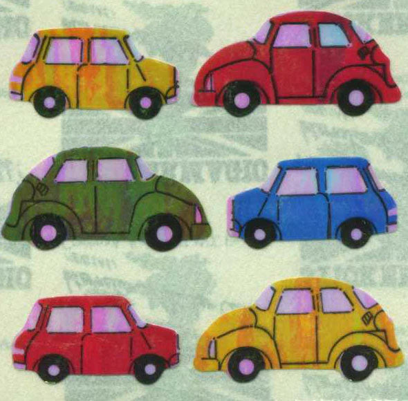 Vintage Stickers on the Roll ! Various Designs