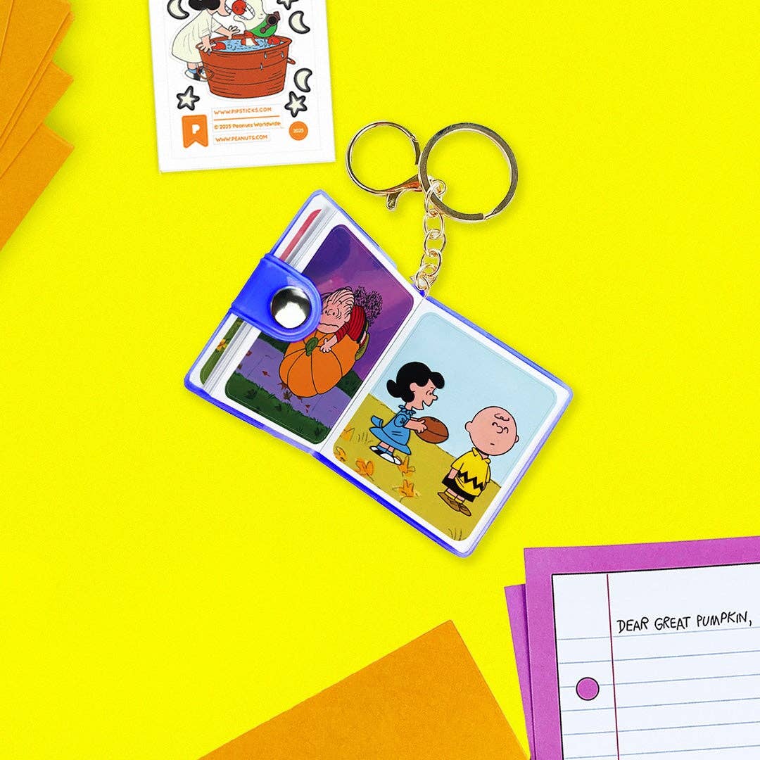 Pipsticks - It's The Great Pumpkin Mini Sticker Book Keychain