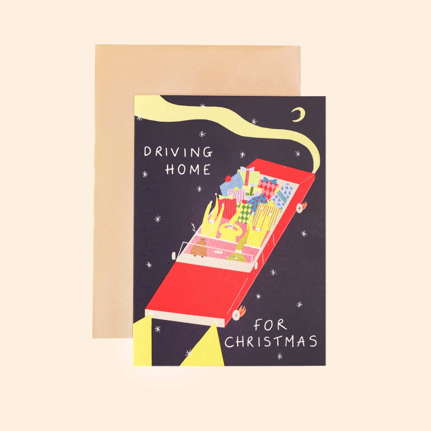 Driving Home For Christmas Card | Elves | Presents | Funny