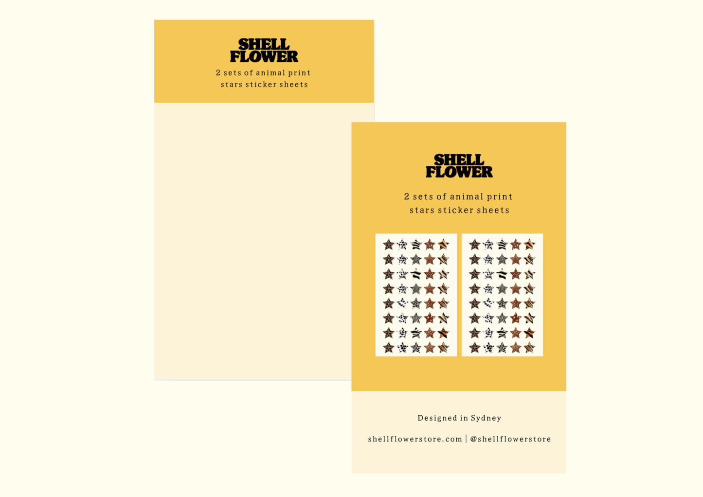 Animal Stars Sticker Sheets