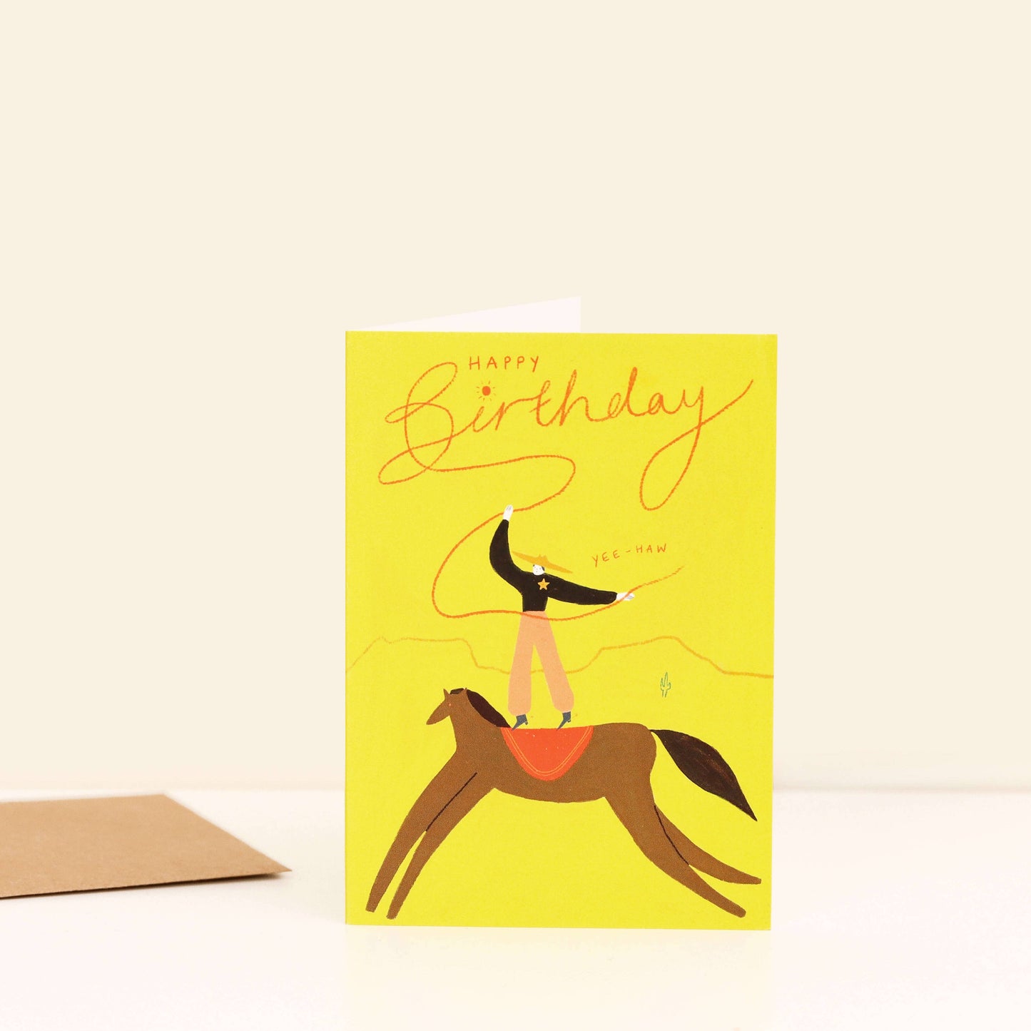 Yee-Haw Cowboy Birthday Card | Cowgirl | Happy Birthday
