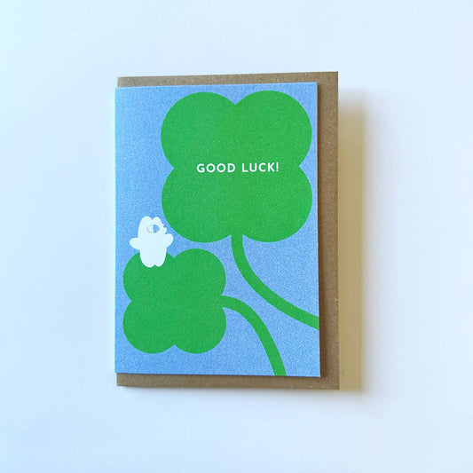 Fortune Bear Good  Luck A6 Card