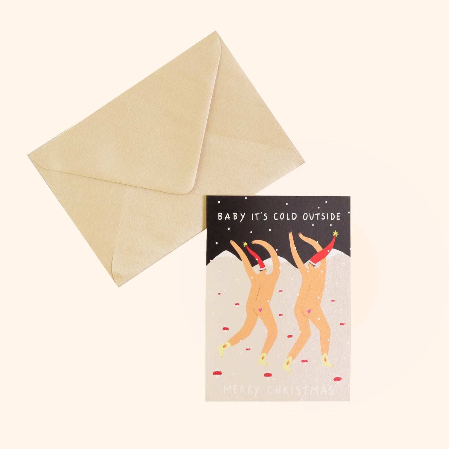 Baby It's Cold Outside Christmas Card | Cheeky Card | Funny