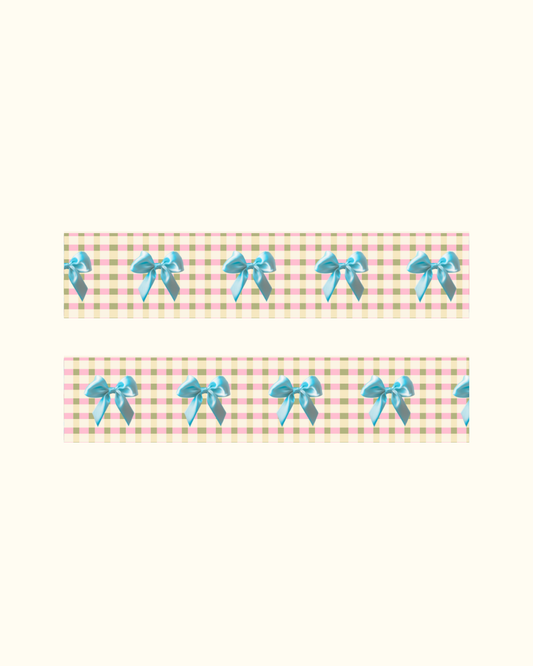 Gingham Bows Washi Tape