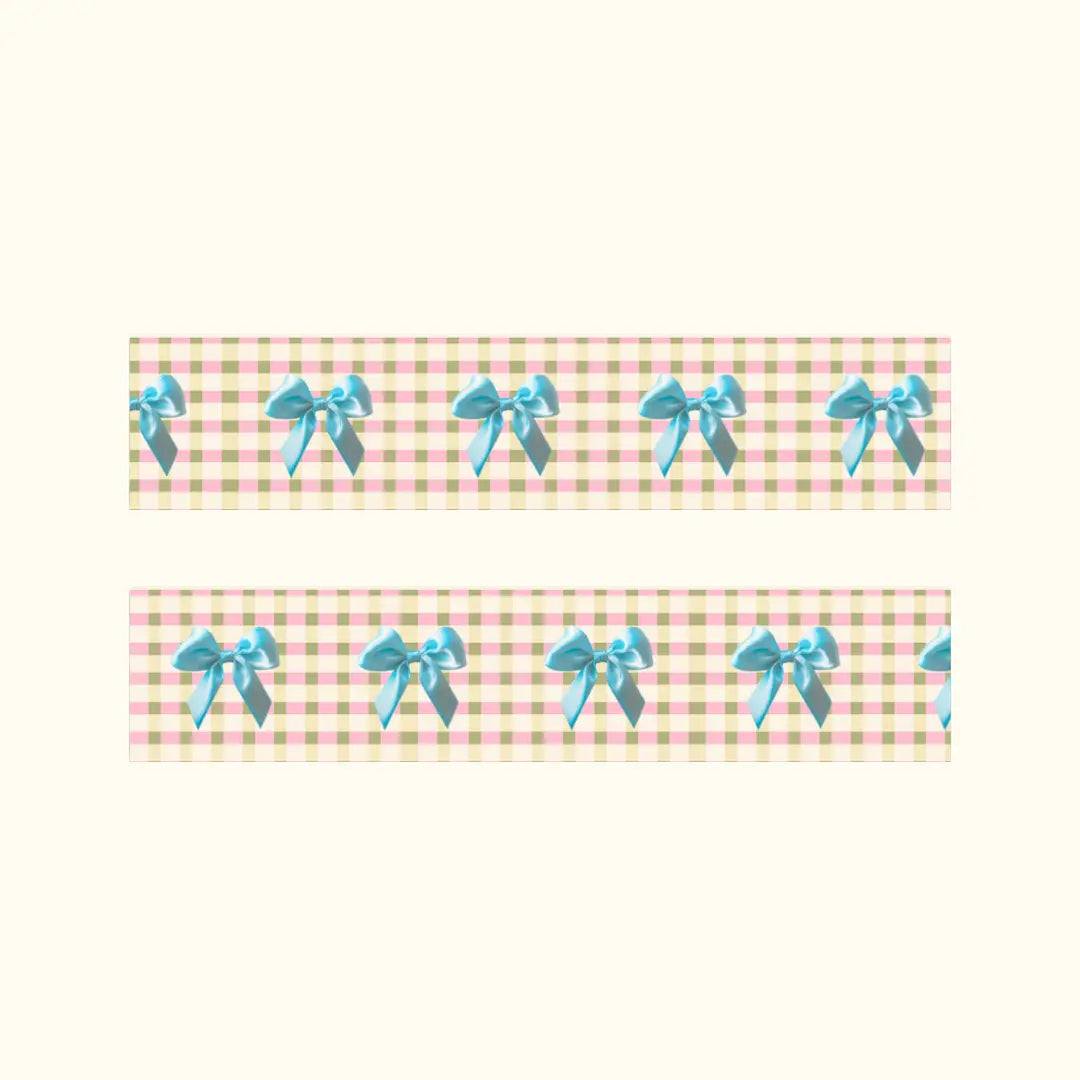 Gingham Bows Washi Tape