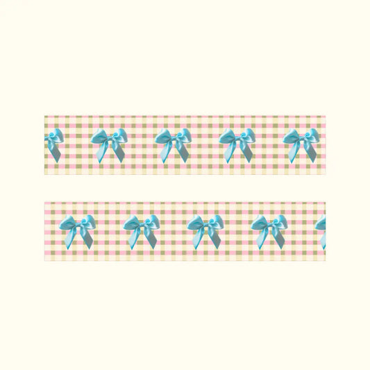 Gingham Bows Washi Tape