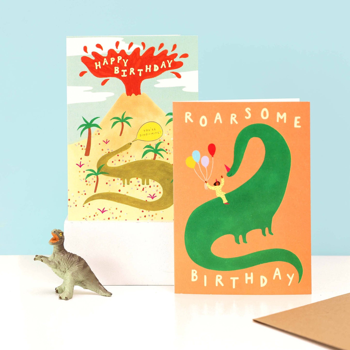 Roarsome Birthday Card | Kids Dinosaur Birthday Card