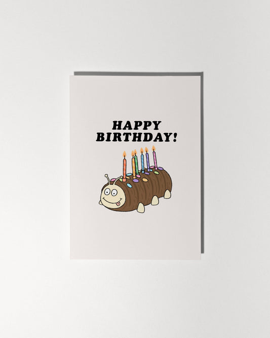 Caterpillar Cake Happy Birthday