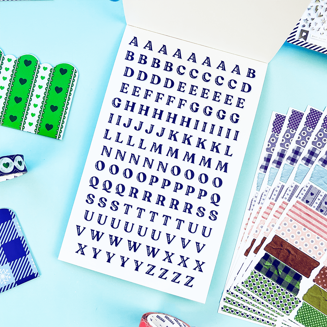 Winter Whimsy Pipsticks Junk Journal Sticker Book