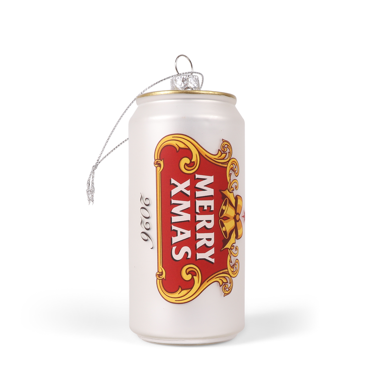Beer Can Glass Decoration, 11 cm