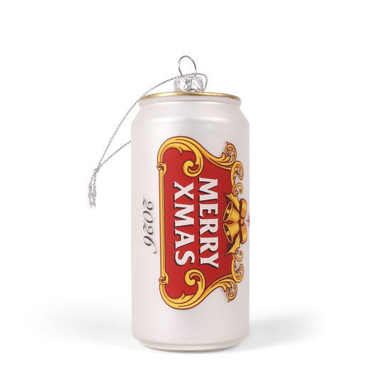 Beer Can Glass Decoration, 11 cm