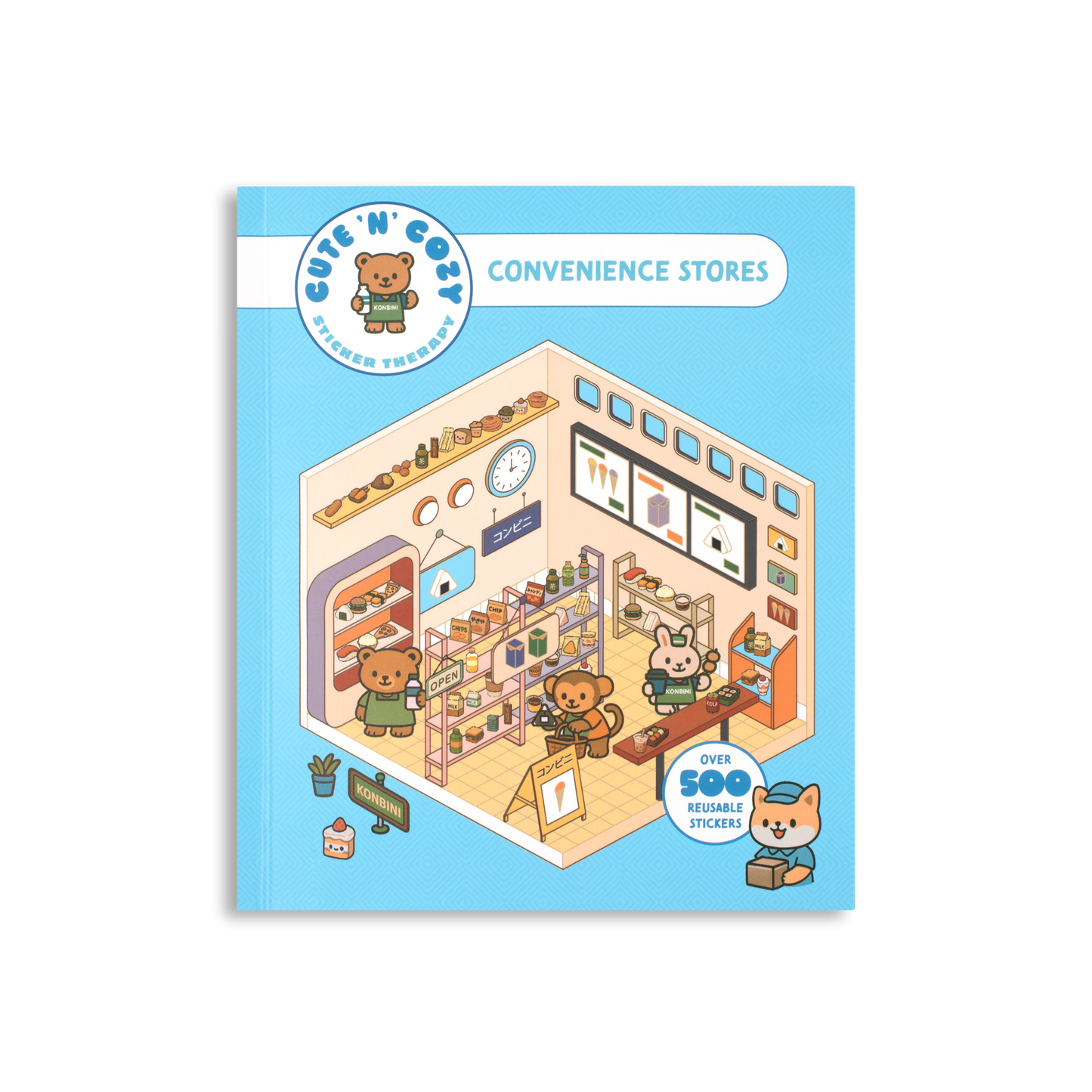 Cute 'n' Cozy Sticker Therapy: Convenience Stores (Cute 'n' Cozy Sticker Therapy Series)