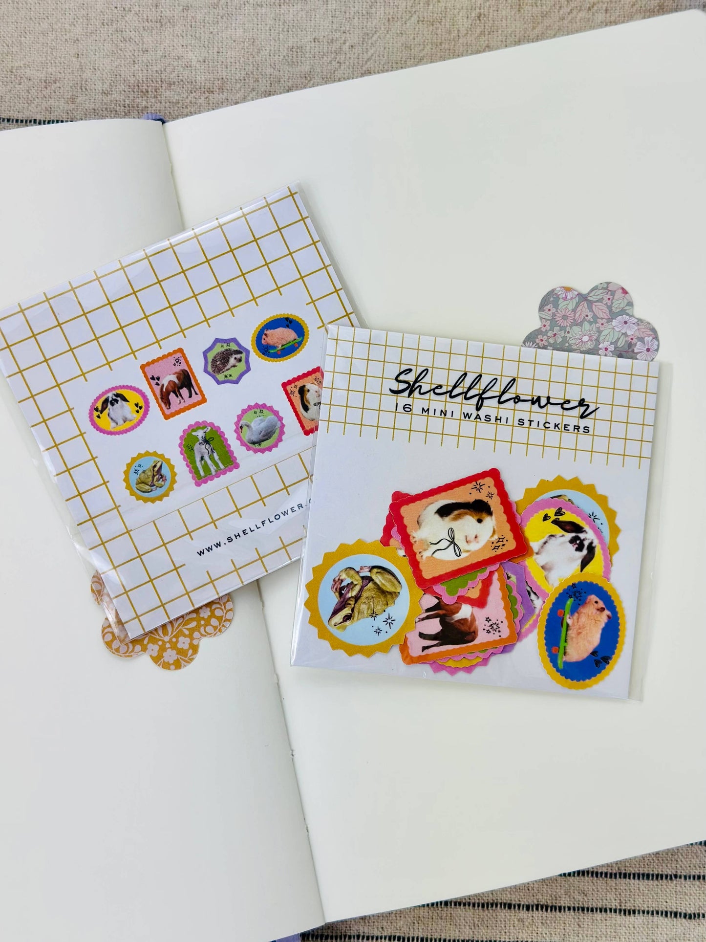Animal Washi Flake Stickers