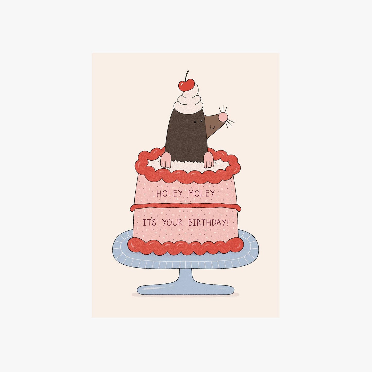 Holey Moley It's Your Birthday Card