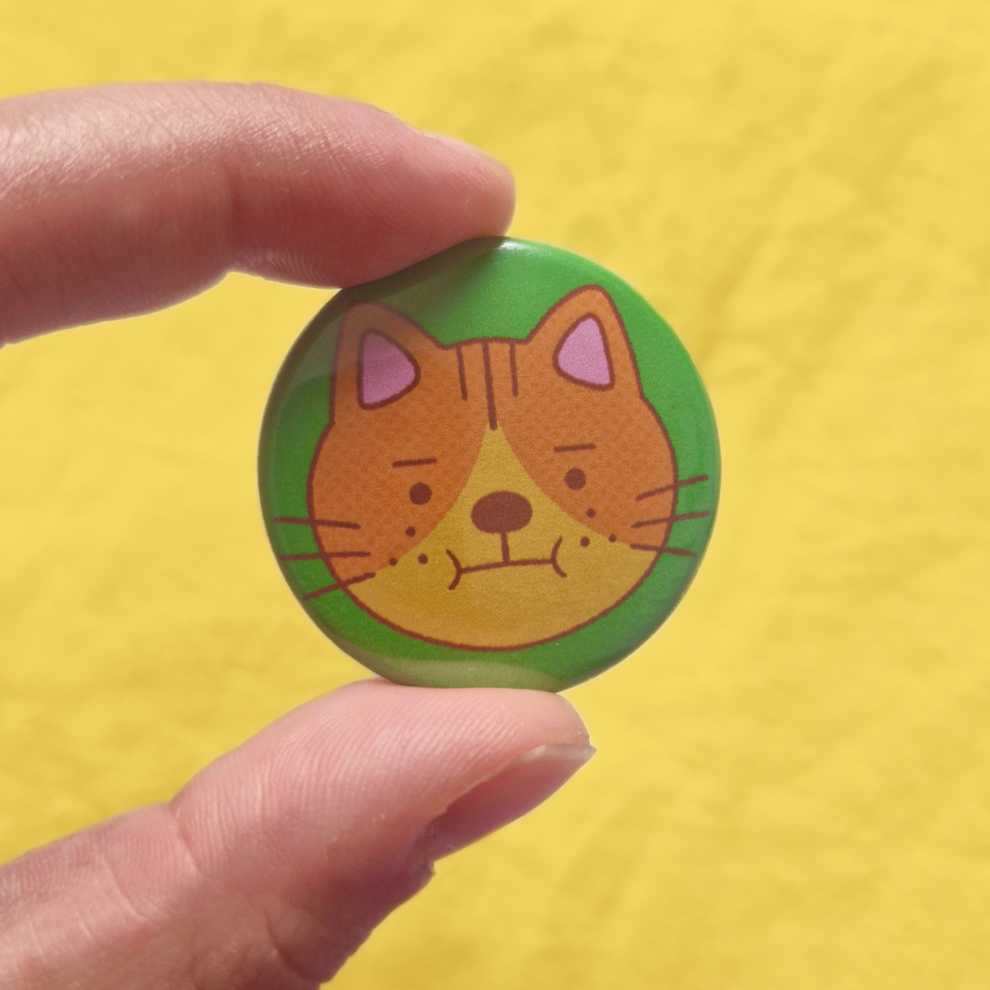 Cat button badge