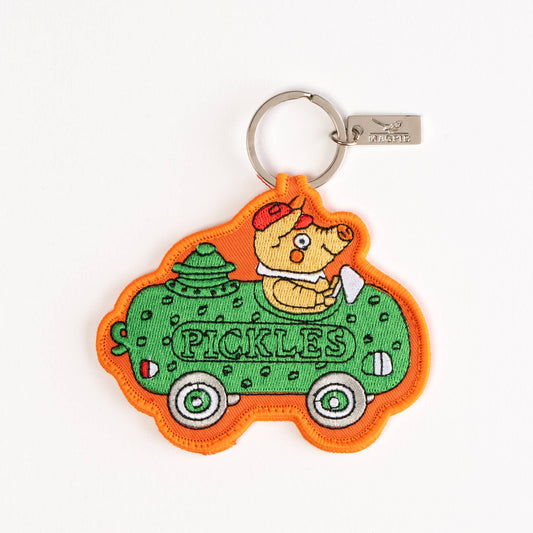 Magpie x Richard Scarry Picklecar Key Charm