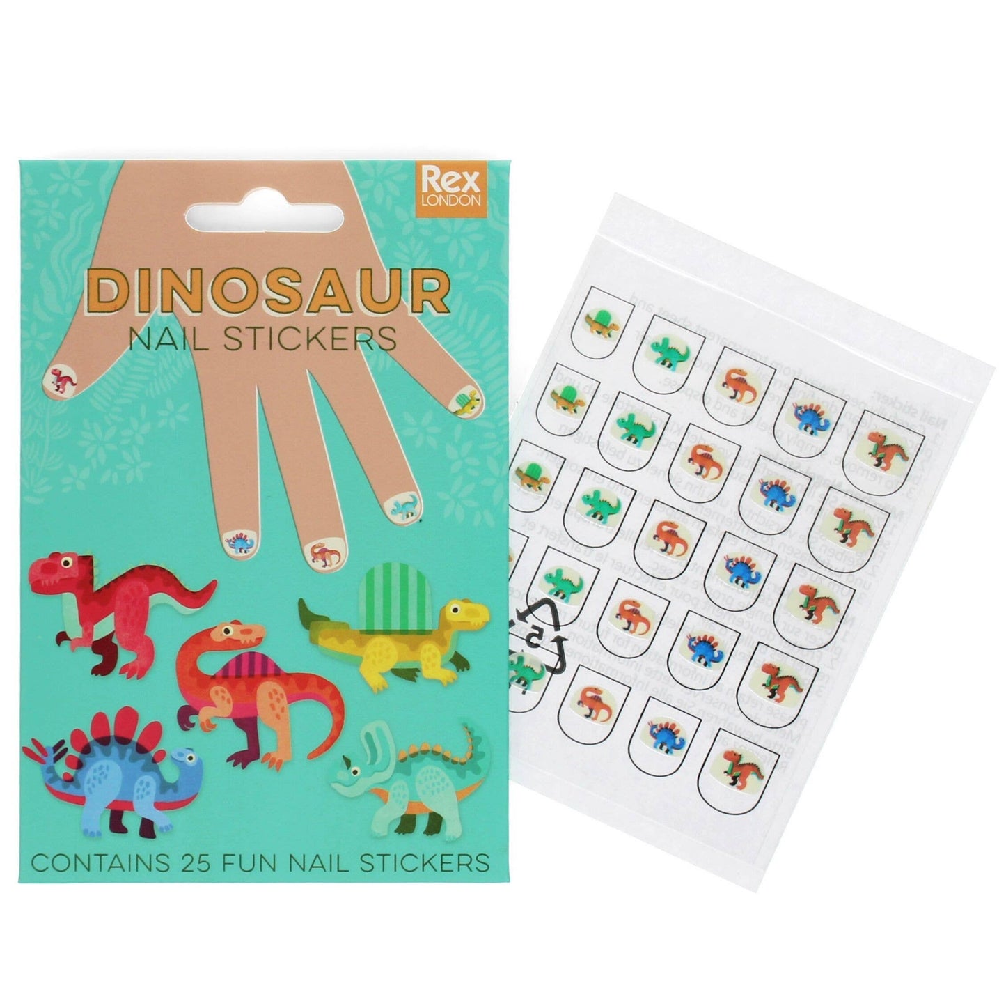 Children's Nail Stickers - Dinosaur