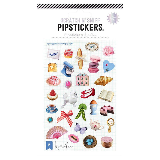 Pipsticks x Haricot Vert Nostalgic Charm Scratch 'n Sniff Sticker Sheet
