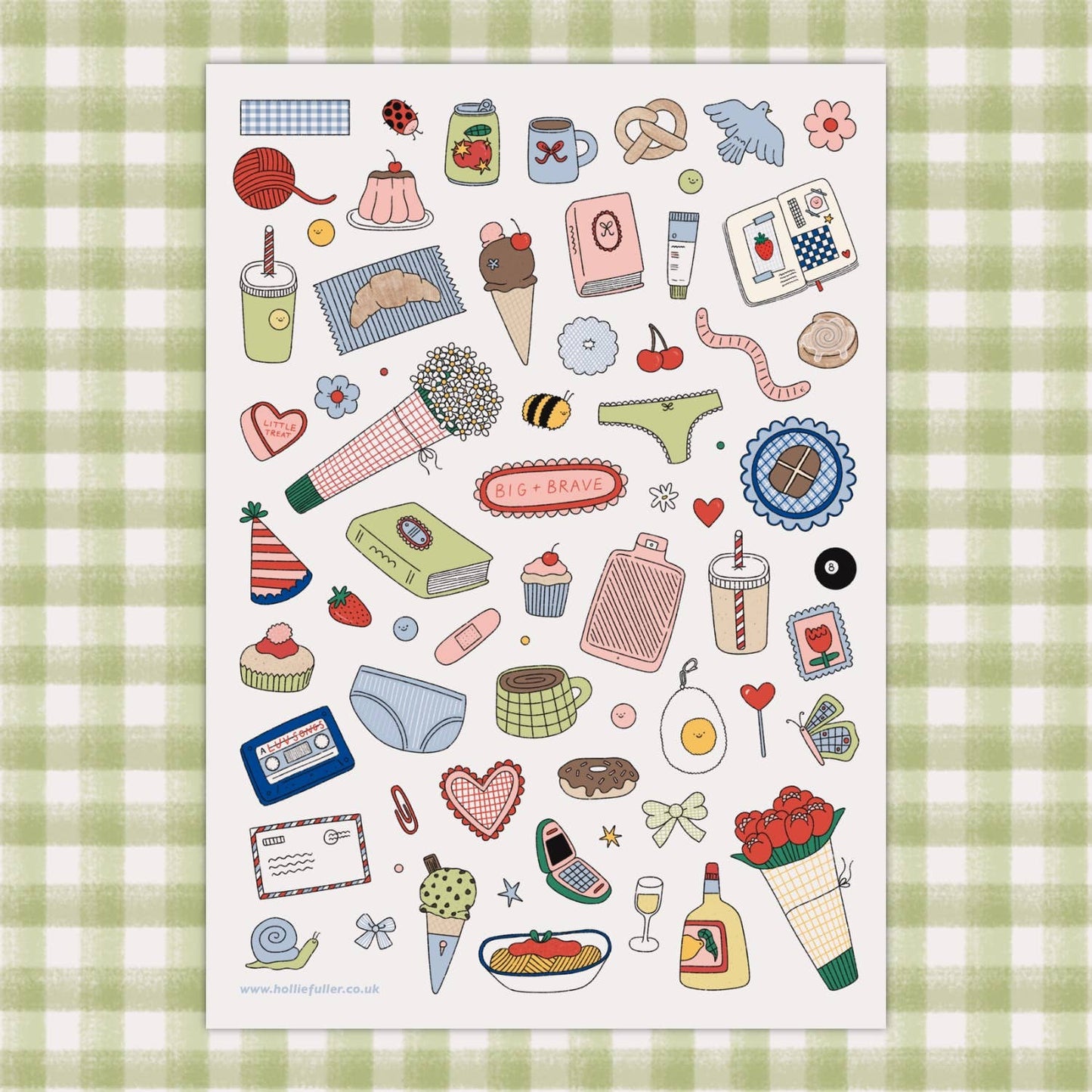 Brave Girl Sticker Sheet