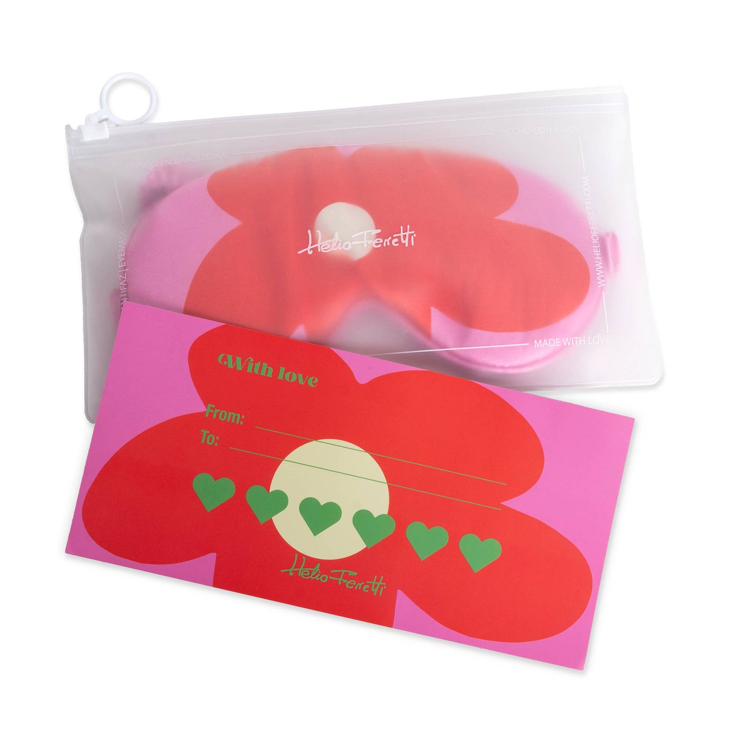 Flower Eye Mask - Pink: Pink