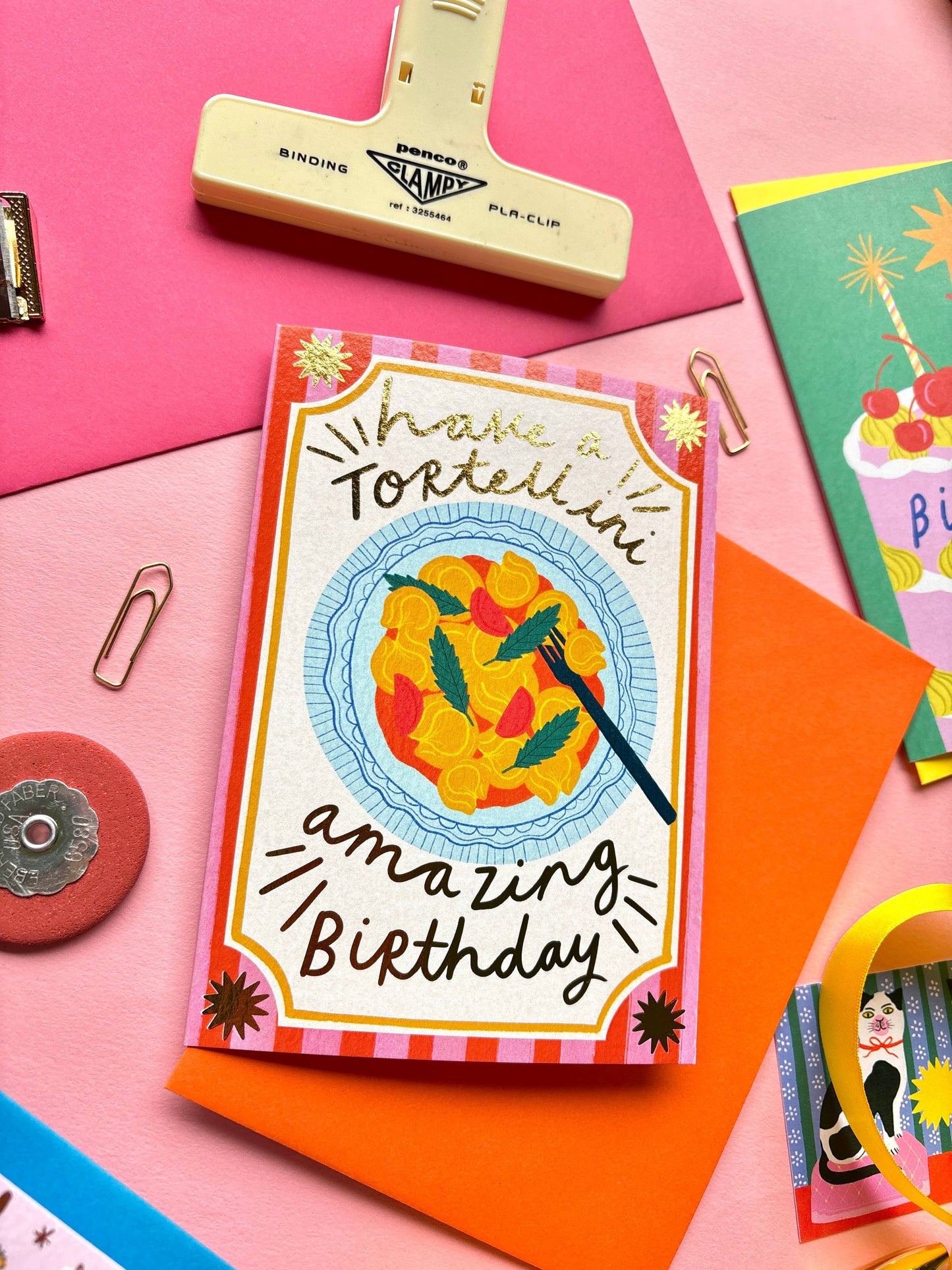 Have a Tortellini Amazing Birthday Card | Pasta lover Foodie