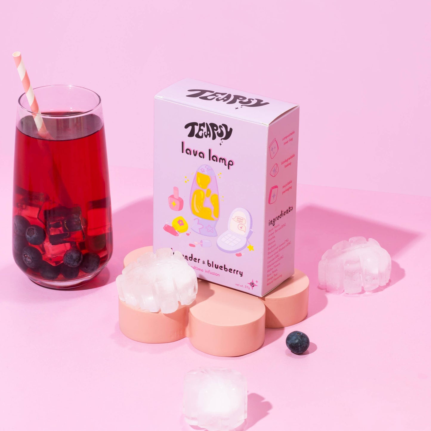 Lavender & Blueberries Tea - Lava Lamp