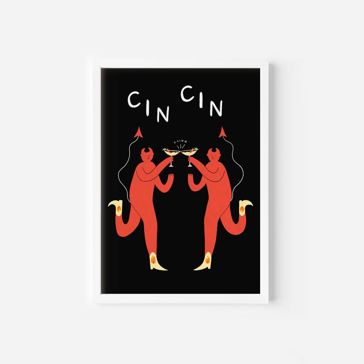 Devil Spicy Margherita Art Print | Cocktail Print | Cin Cin: A5