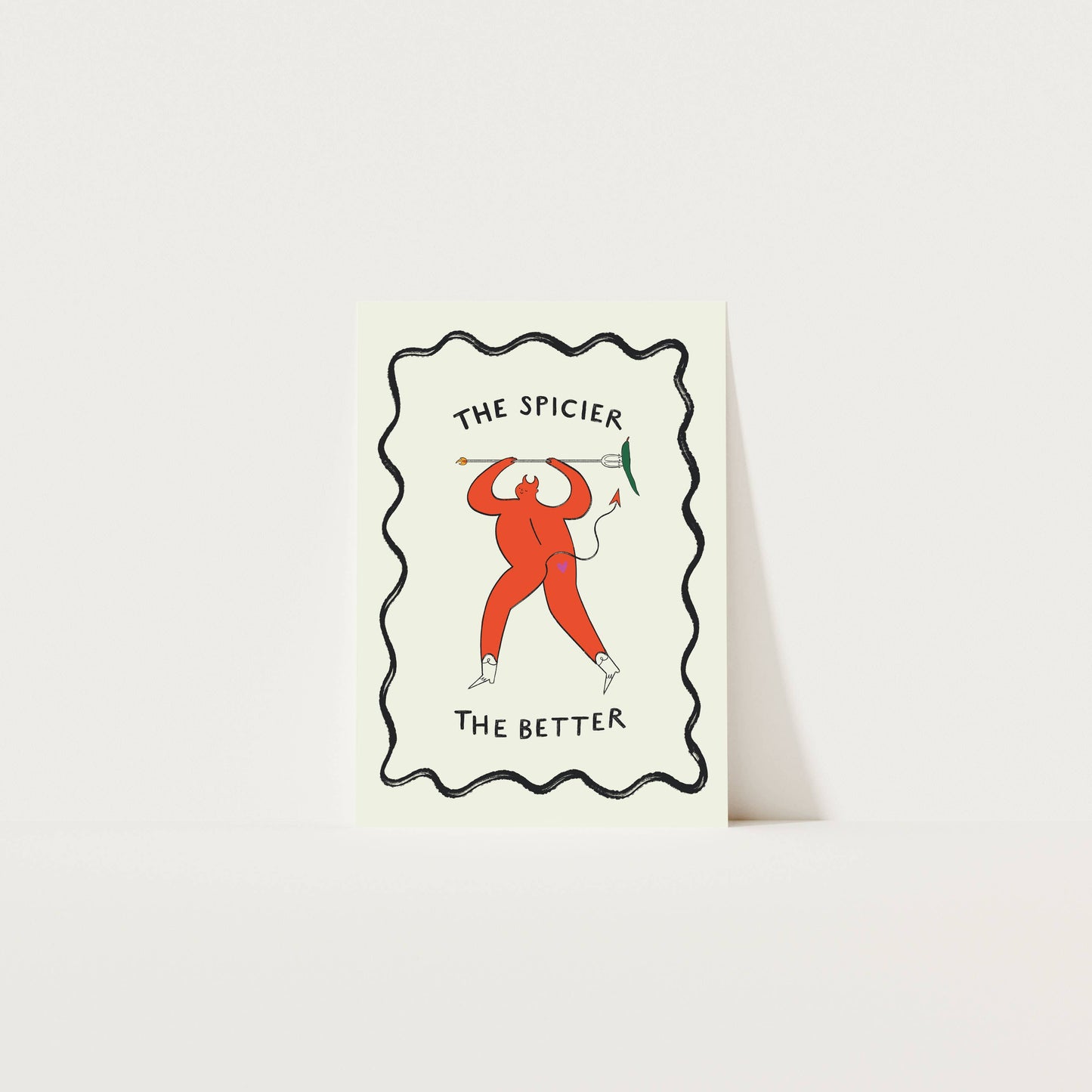 The Spicier The Better Art Print | Kitchen Art | Chilli
