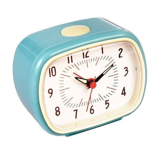 Retro Alarm Clock - Baby Blue