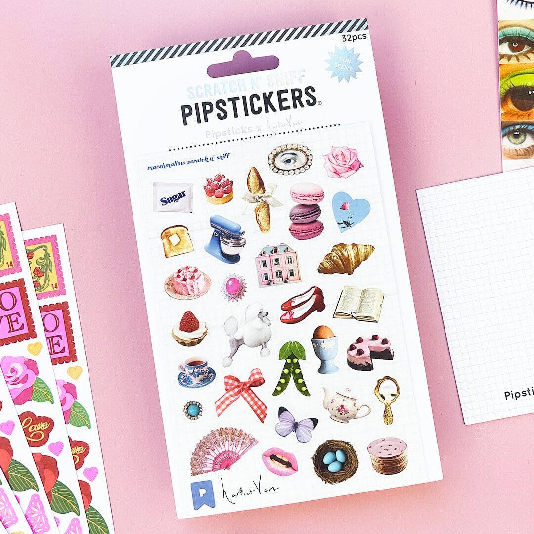 Pipsticks x Haricot Vert Nostalgic Charm Scratch 'n Sniff Sticker Sheet