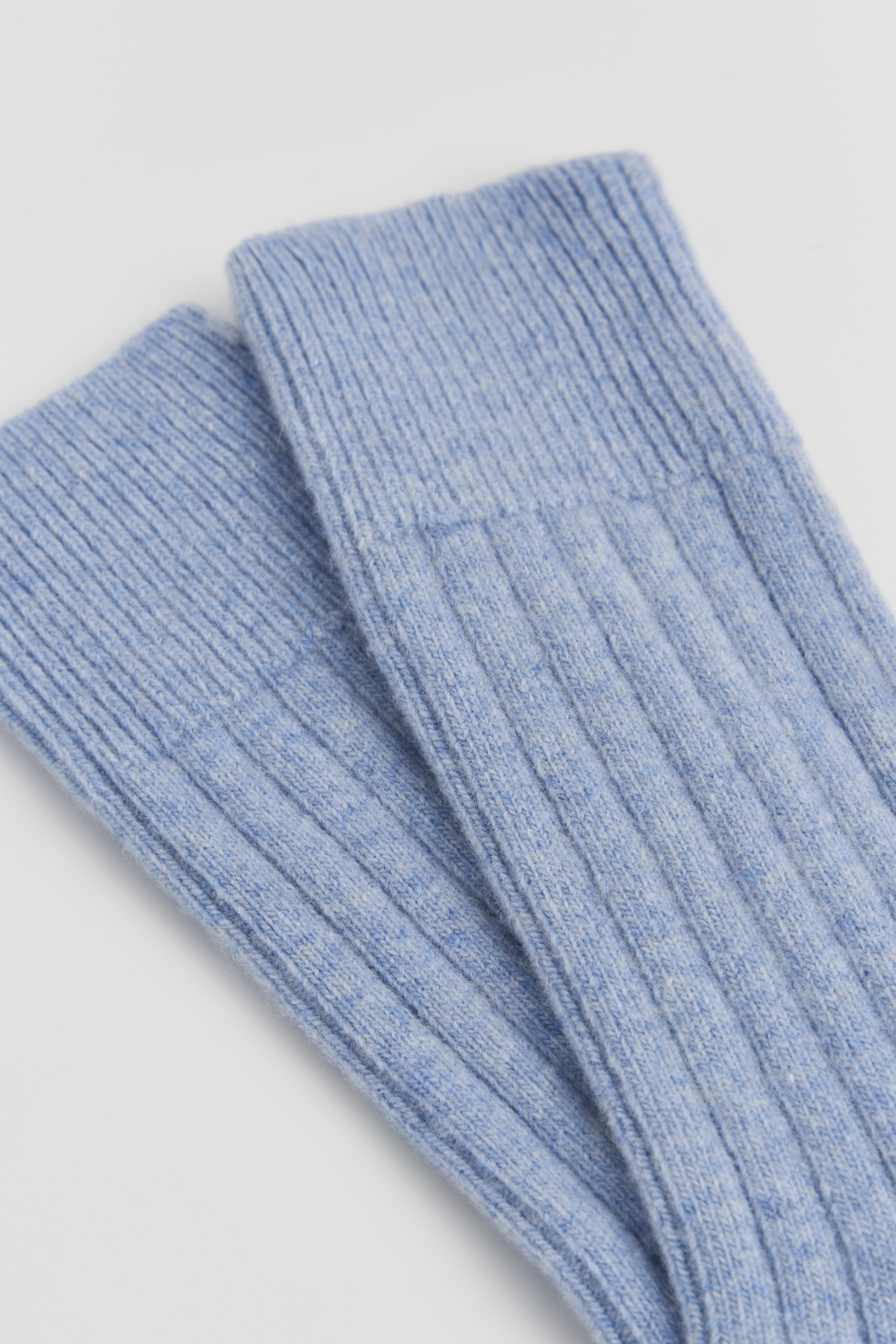 Pairs - Morning Blue Merino Bed Socks