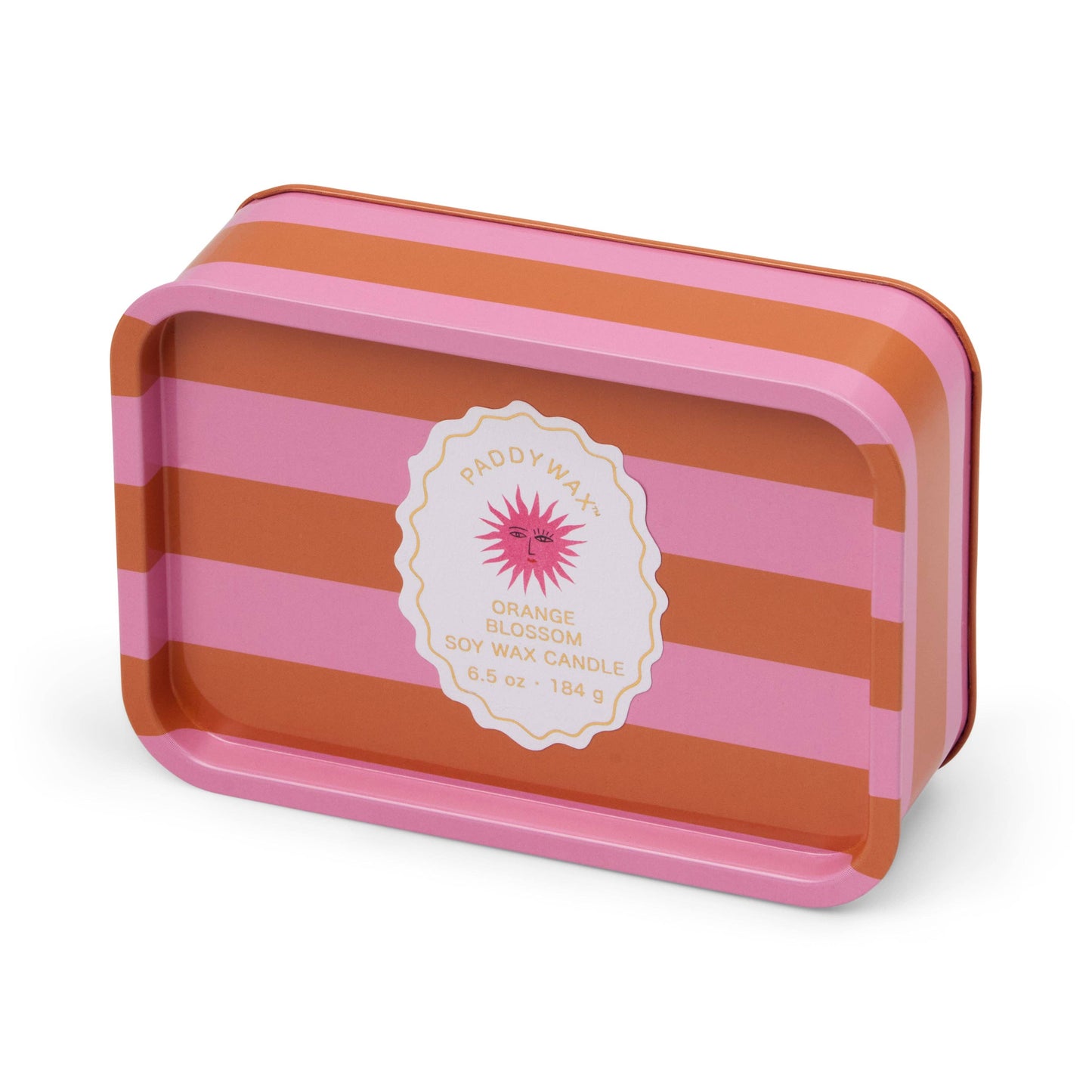 A Dopo 6oz/184g Sun Printed Tin Candle - Orange Blossom