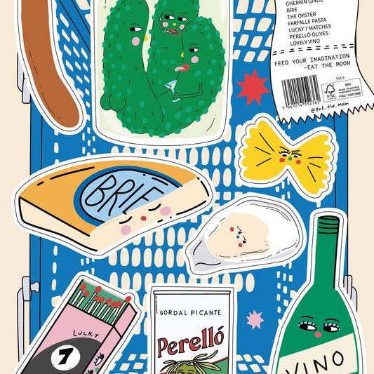A5 sticker sheet - THE DELI