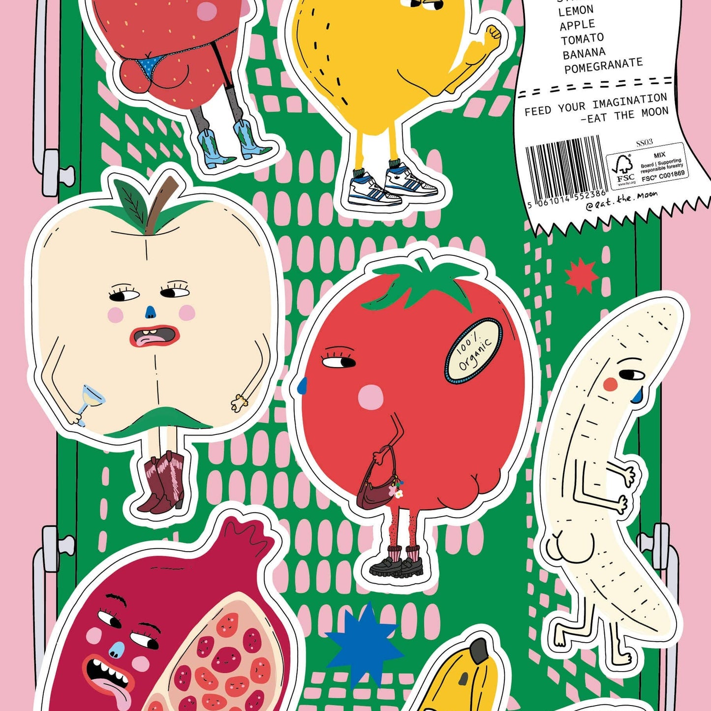 A5 sticker sheet - THE GROCERY STORE