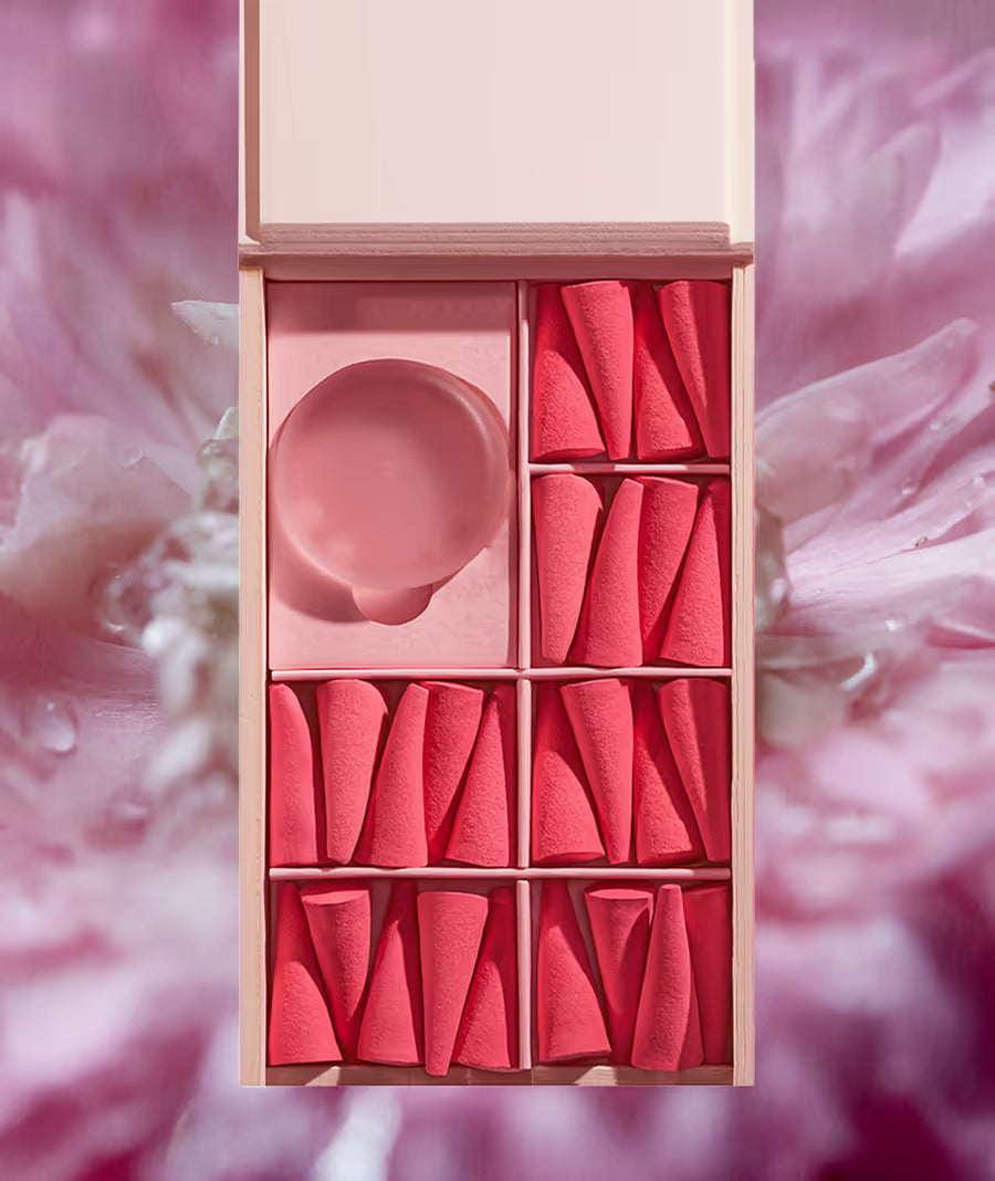 Ripple Incense Cones - Boost - Rose Blvd Raspberry and Sadalwood
