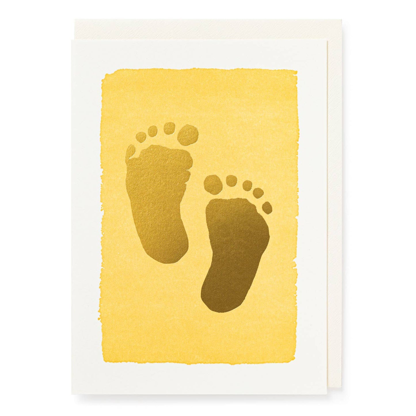 Baby Feet Gold | Letterpress Cards | Large Cards