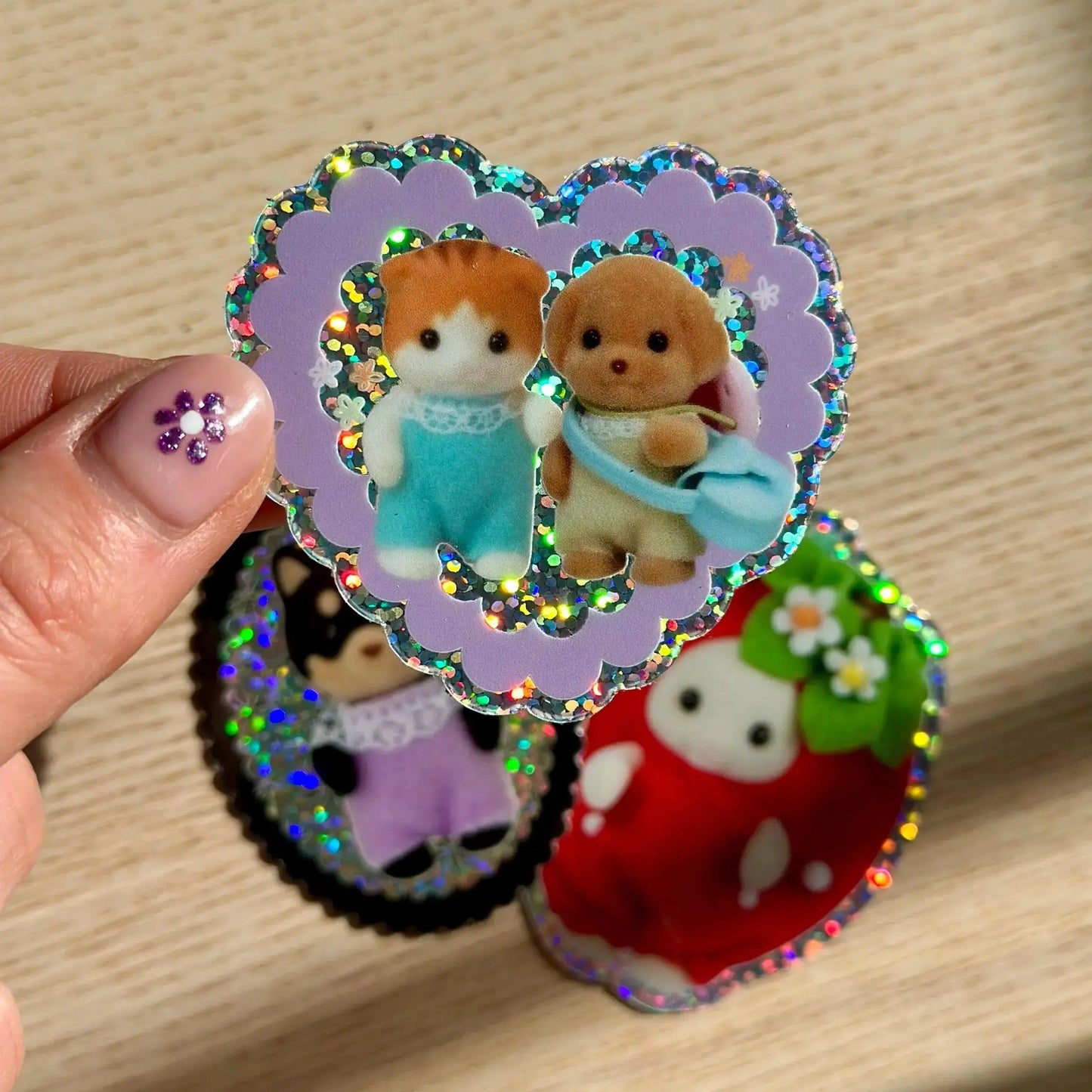 Best Friends Glitter Vinyl Sticker